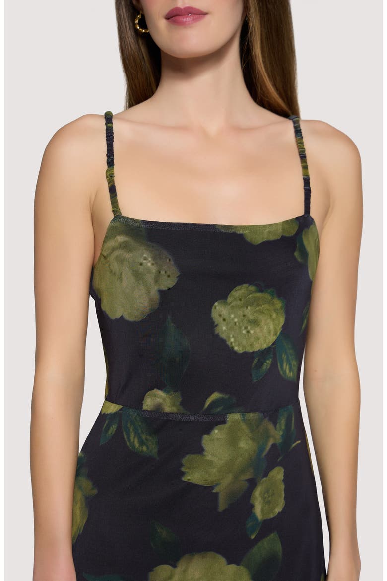Nocturnal Blooms Maxi Dress, Alternate, color, BLACK-FLORAL