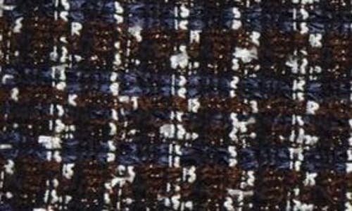 Sacai Mixed Media Denim & Tweed Shorts In Blue/navy