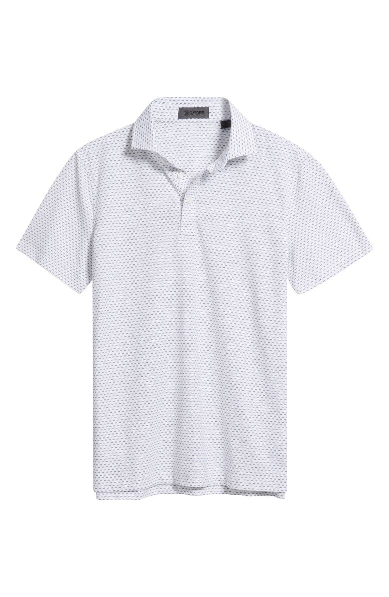 G/FORE All Play Geo Print Performance Golf Polo, Alternate, color, Snow