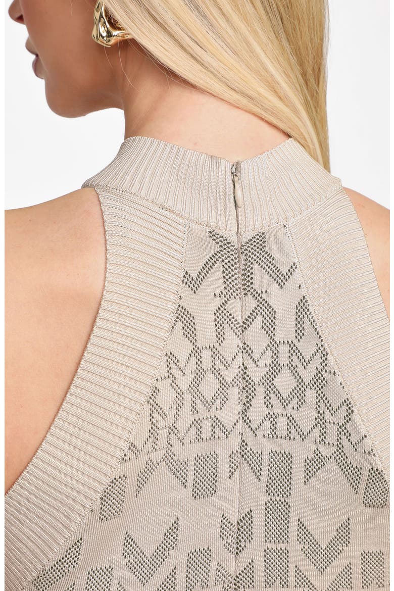 Billie Monogram Jacquard Sweater Dress, Alternate, color, DREAMY MOON