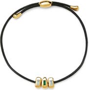 Missoma Molten Stone Baguette Cord Bracelet