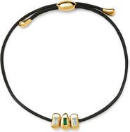 Missoma Molten Stone Baguette Cord Bracelet