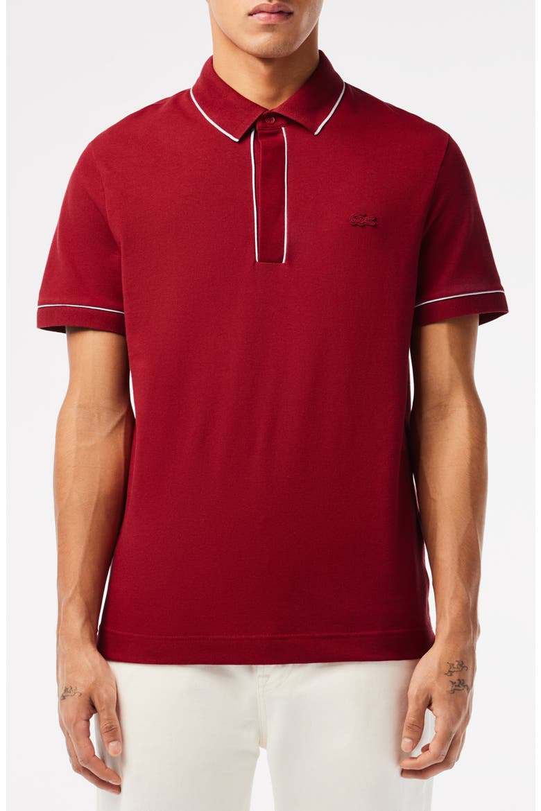 Regular Fit Tipped Piqué Polo, Main, color, IXX ORA