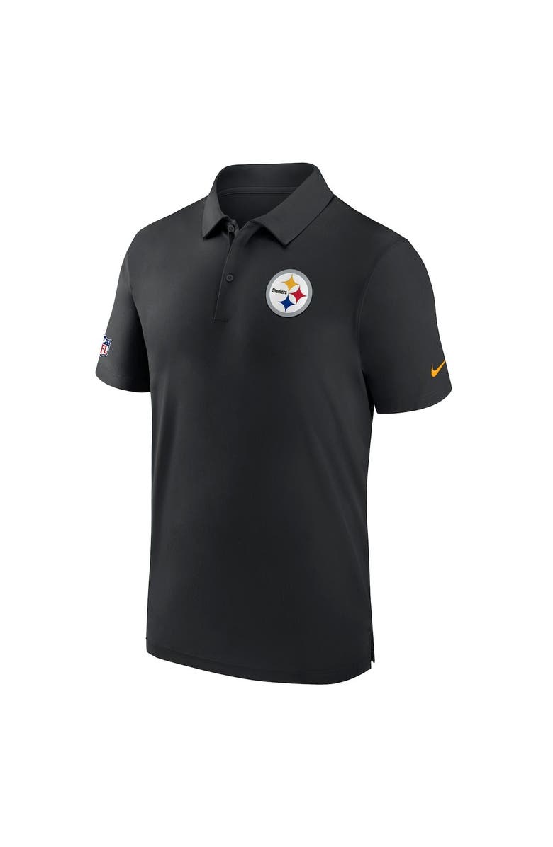 Nike Men's Nike Black Pittsburgh Steelers Sideline Coaches Performance Polo, Alternate, color, Black
