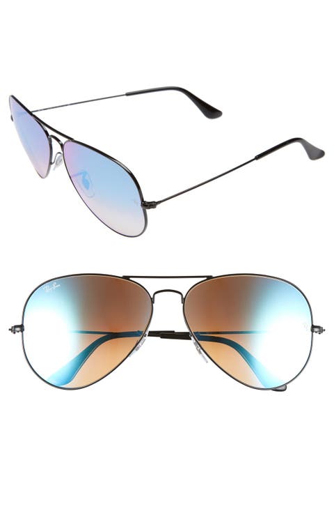 62mm Oversize Aviator Sunglasses