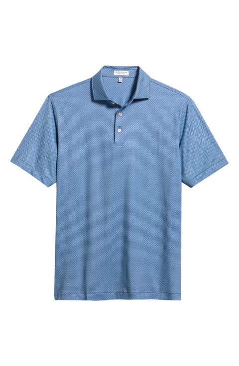 Hague Summer Comfort Microprint Performance Jersey Polo
