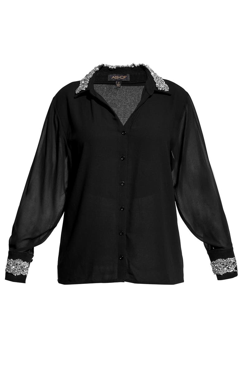 AS by DF After Dark Blouse, Alternate, color, Black