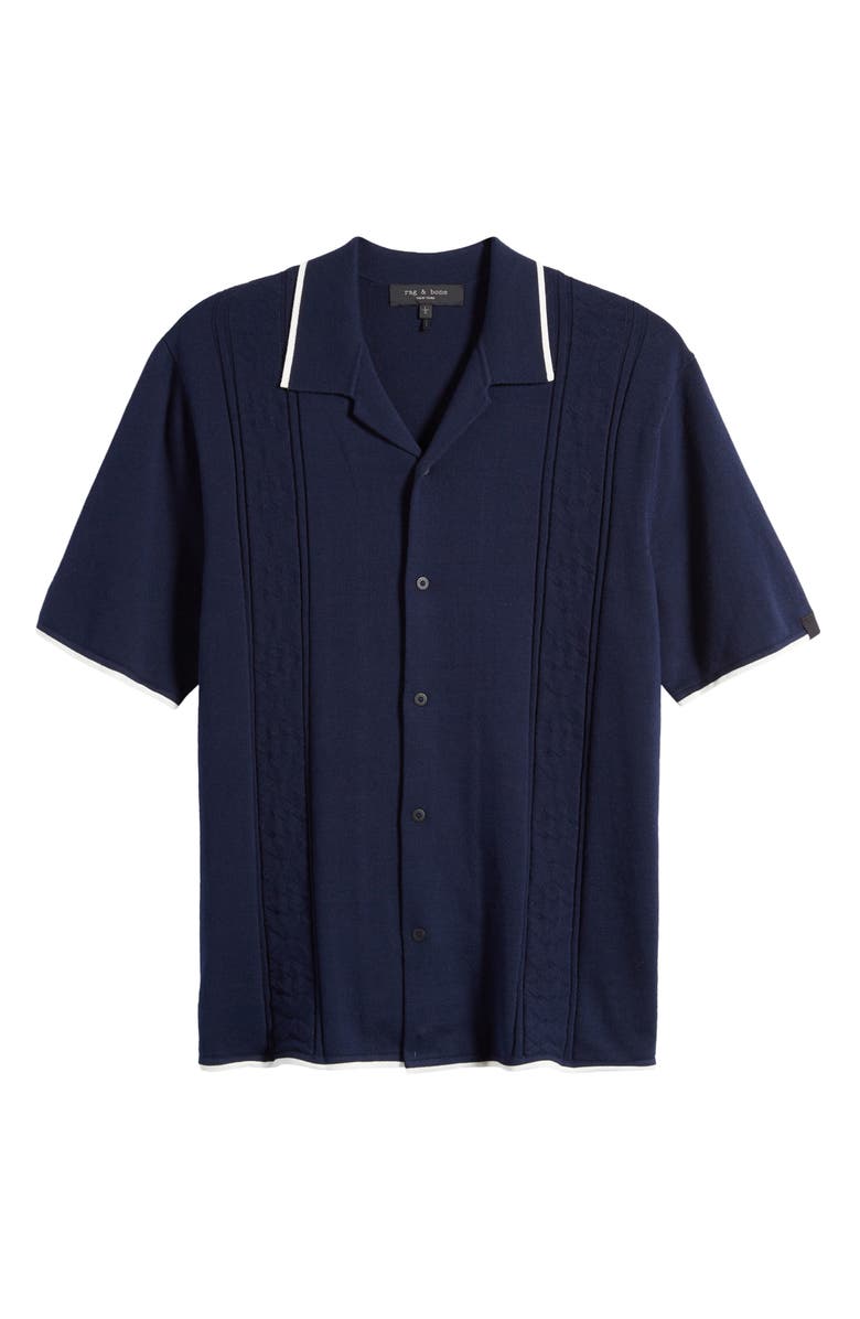 rag & bone Archer Short Sleeve Button-Up Camp Shirt, Alternate, color,