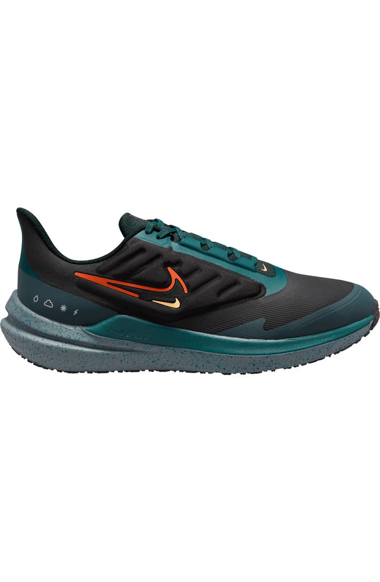 Nike Air Winflo 9 Water Repellent Running Shoe, Main, color,