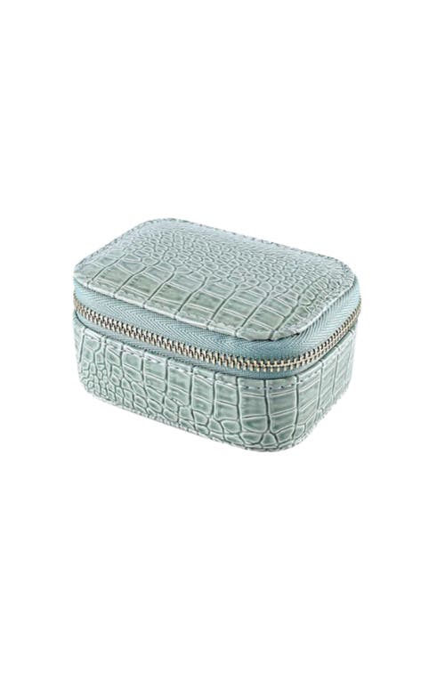 Emma Rae Faux Leather Snake Mini Jewelry Case