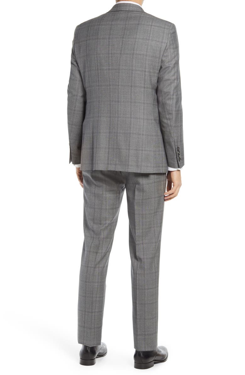 Hart Schaffner Marx New York Plaid Windowpane Plaid Suit, Alternate, color, 