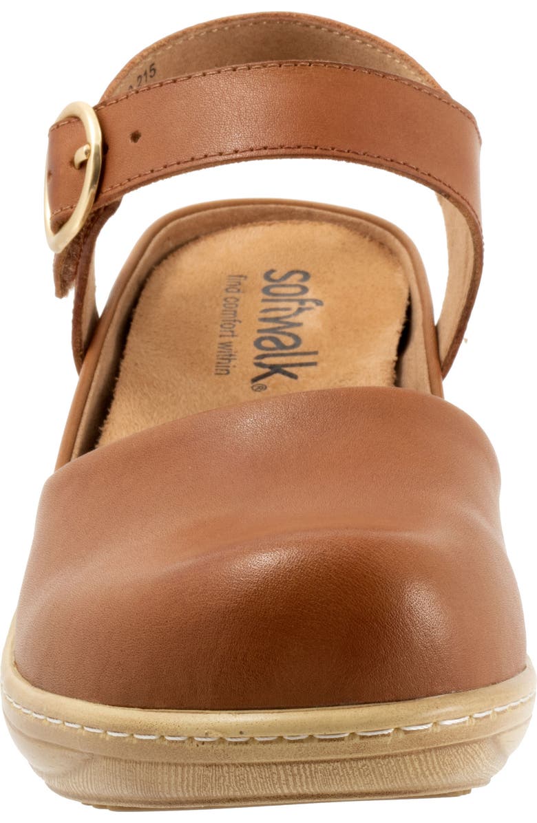 SoftWalk<sup>®</sup> Mabelle Ankle Strap Clog, Alternate, color, Luggage