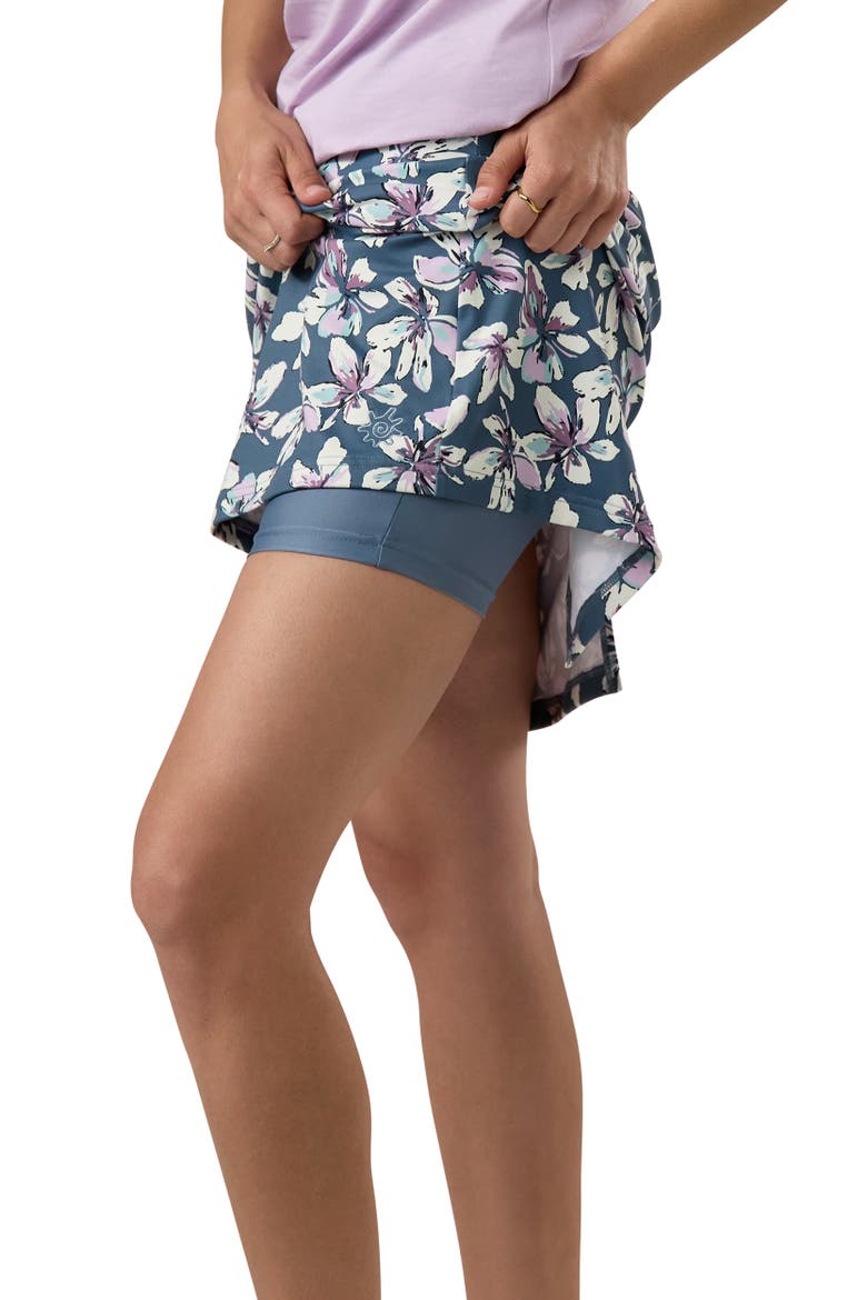 Knee Length Travel Skort, Alternate, color, Mirage Whisper Lily