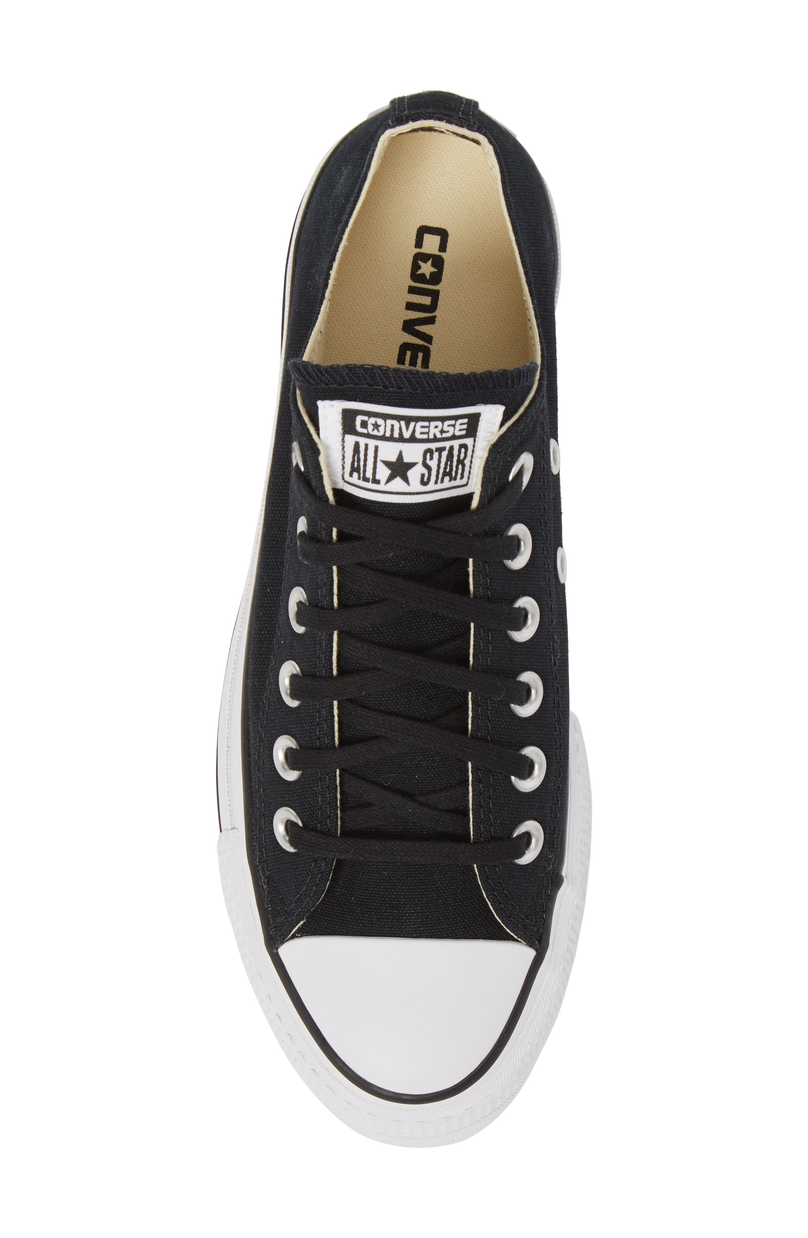 Converse Chuck Taylor<sup>®</sup> All Star<sup>®</sup> Platform Sneaker, Alternate, color, Black/White/White