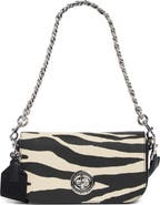 Marc Jacobs Zebra Print Signet Turnlock Shoulder Bag