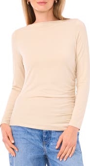 Halogen® Boat Neck Long Sleeve Top