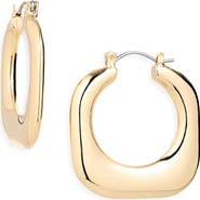 Cara Square Hoop Earrings