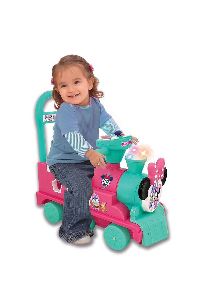Disney Minnie Mouse Play N' Sort Activity Train Rideon, Alternate, color, Multicolored