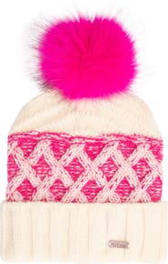 San Diego Hat Faux Fur Pom Beanie
