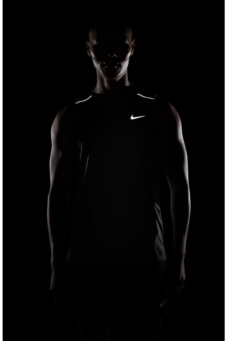 Miler Dri-FIT Running Tank, Alternate, color, BLACK/ REFLECTIVE SILV