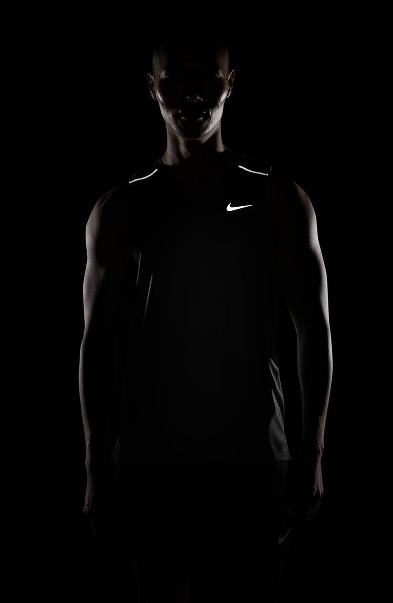 Nike Miler Dri-FIT Running Tank, Alternate, color, Black/ Reflective Silv