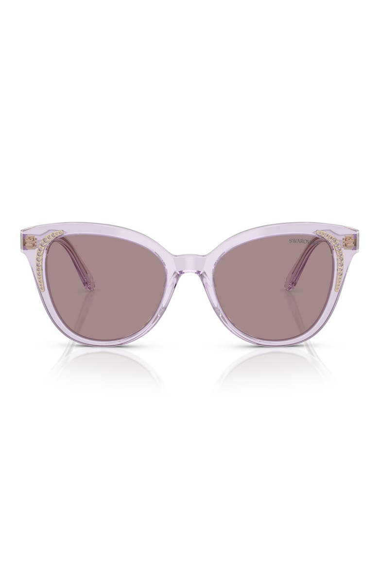 53mm Butterfly Sunglasses, Main, color, TRANSPARENT LILAC/ VIOLET