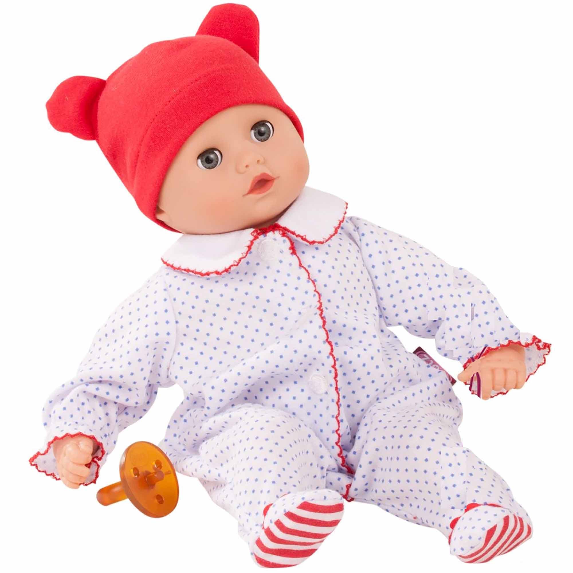Gotz 13" Bald Soft Body Baby Doll in Multicolored 