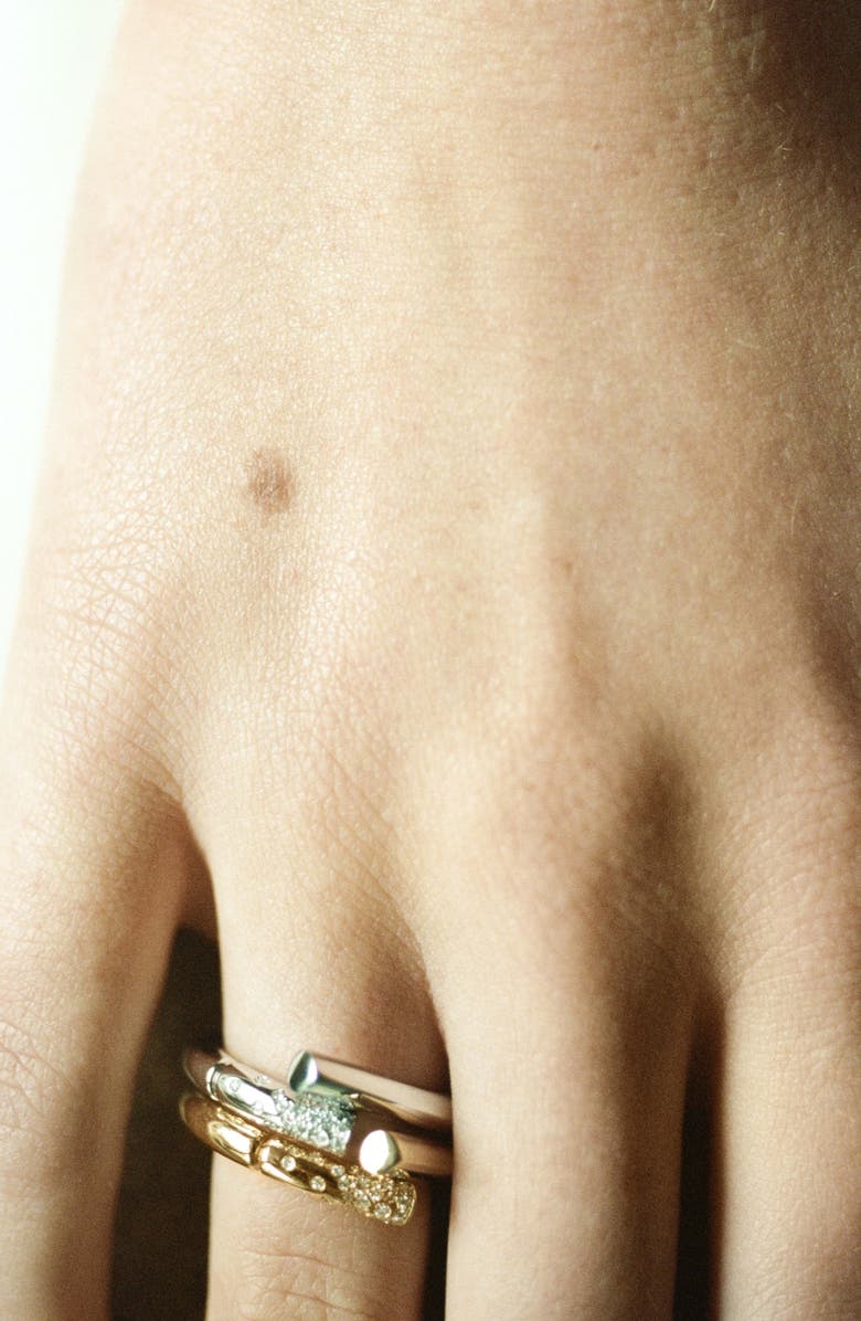 TABAYER Oera Pavé Diamond Ring, Alternate, color, White Gold