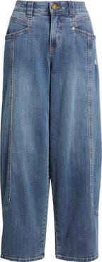 Wit & Wisdom High Waist Barely Barrel Jeans