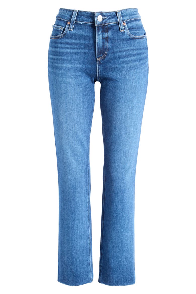 Amber Raw Hem Straight Leg Ankle Jeans, Alternate, color, A CAPELLA