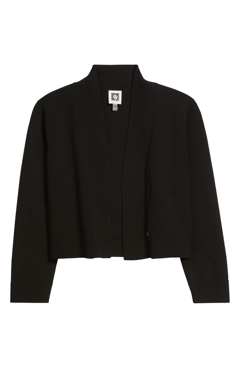 Anne Klein Kissing Front Shrug, Alternate, color, Anne Black