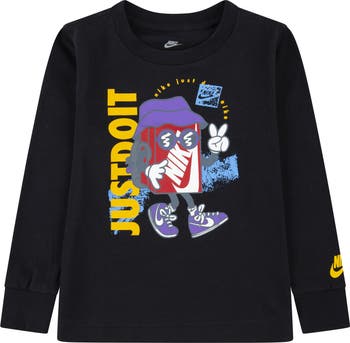 Kids' Boxy Peace Long Sleeve Graphic T-Shirt
