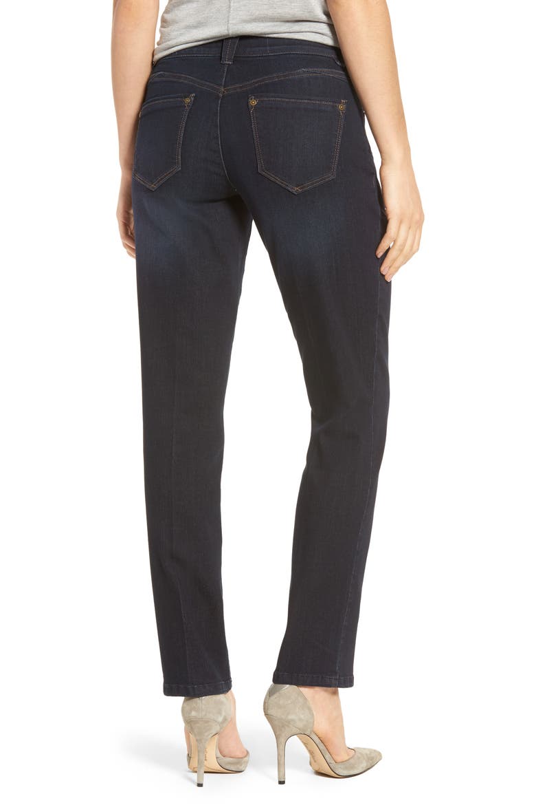 Ab-Solution Straight Leg Jeans (Nordstrom Exclusive), Alternate, color, INDIGO