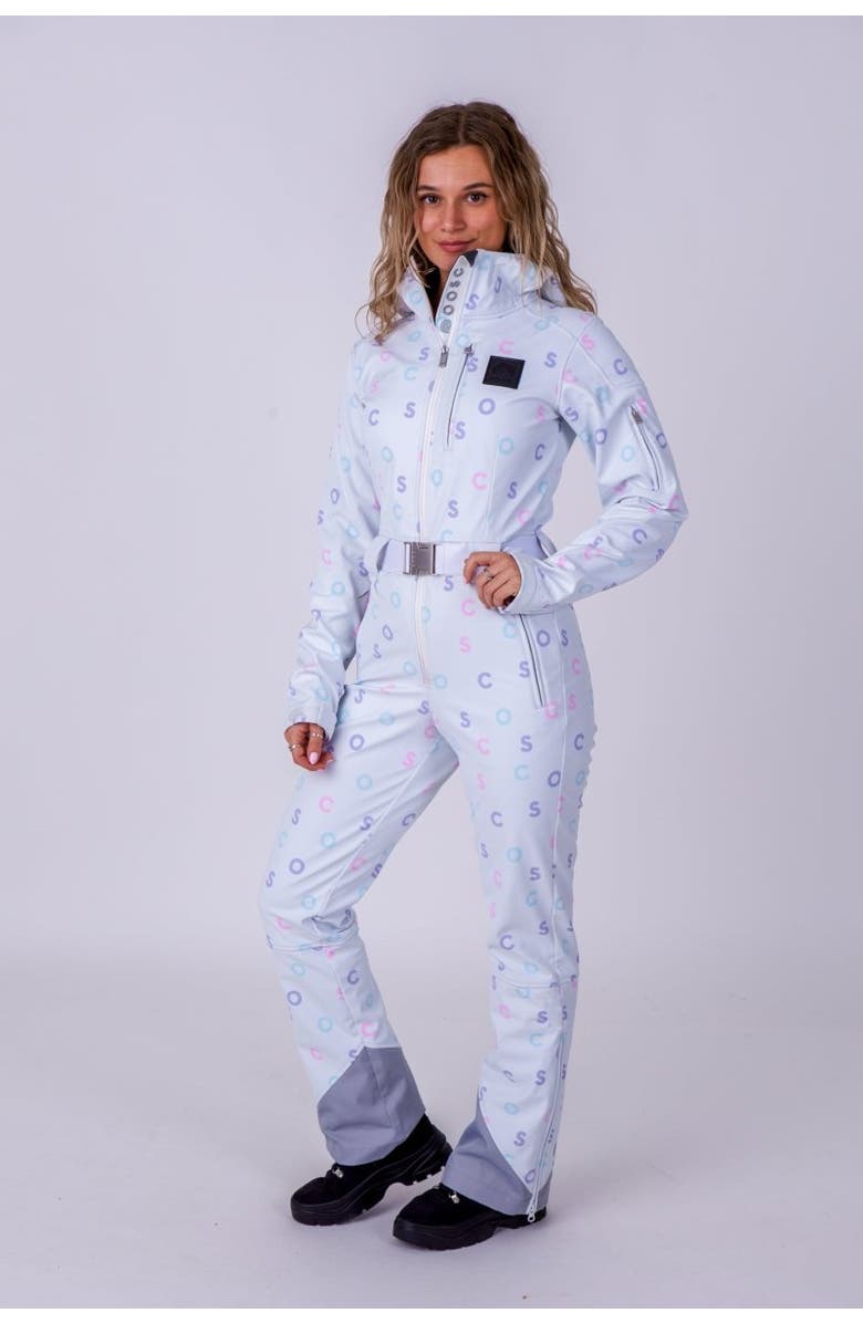 OOSC Chic Ski Suit - OOSC Print, Alternate, color, White