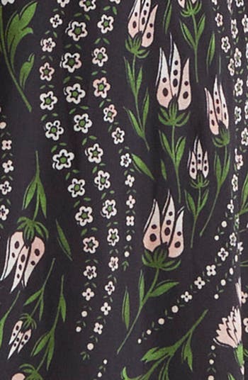 Viviana Mixed Floral Print Stretch Silk Dress