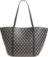 MANGO Monogram Faux Leather Tote