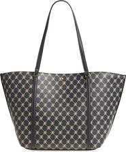 MANGO Monogram Faux Leather Tote