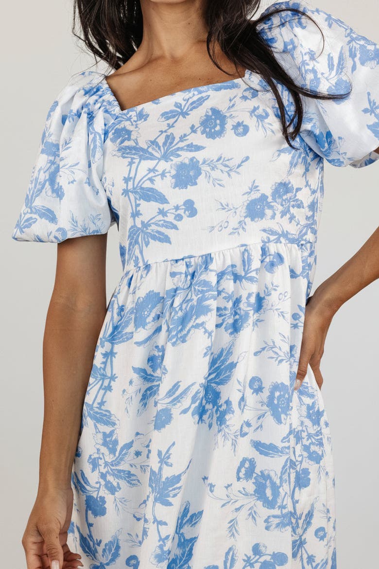 Graceland Maxi Dress, Alternate, color, White + Blue Floral