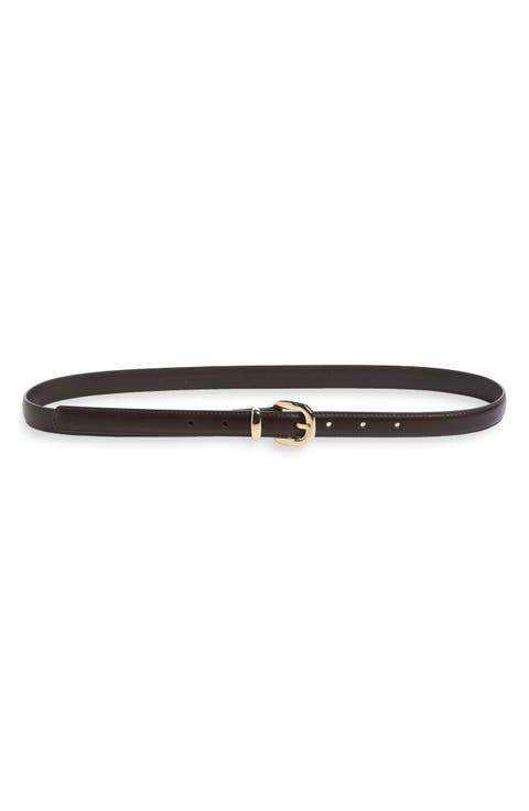 Skinny Leather Belt