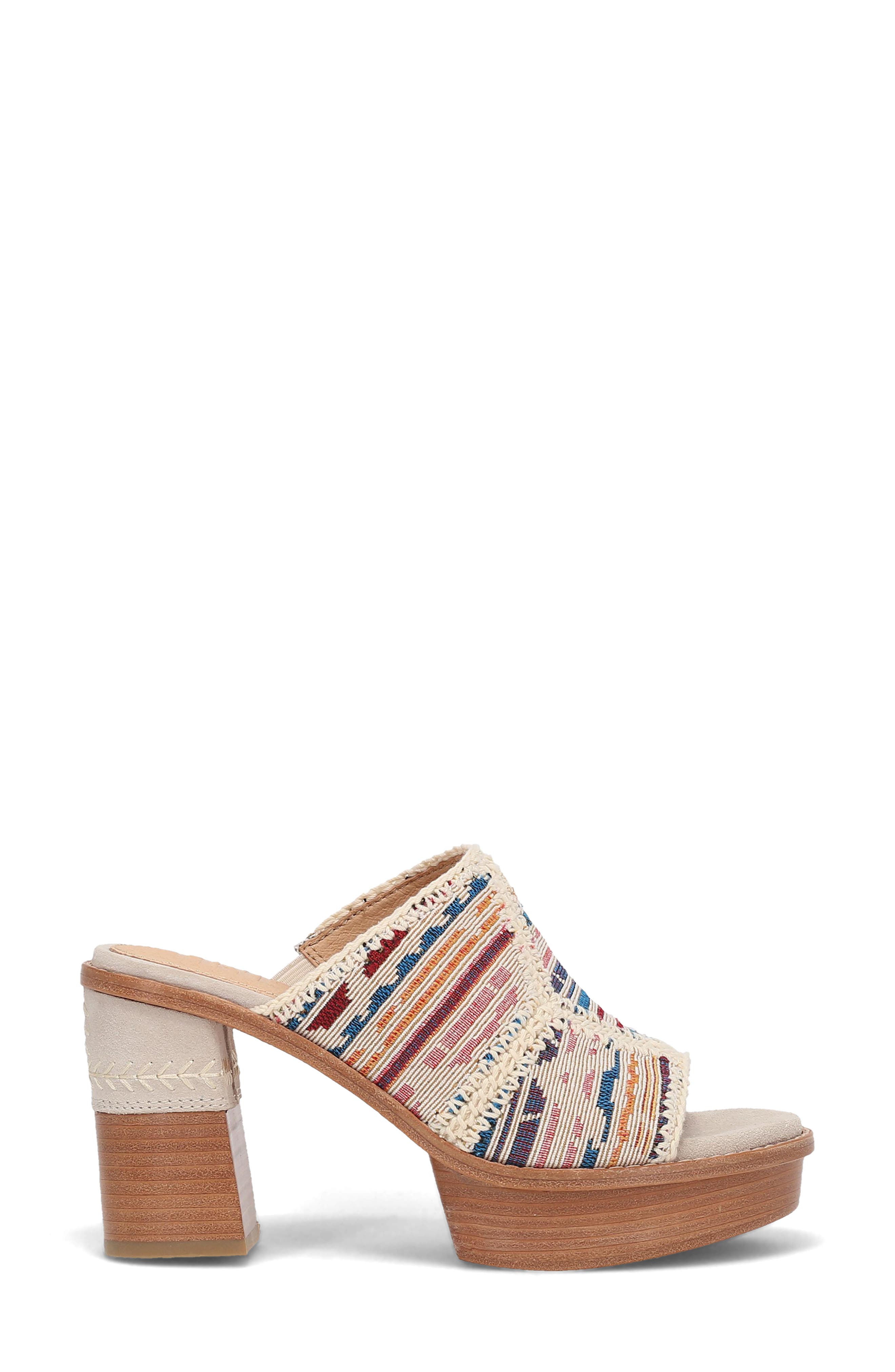 Pipa Crochet Platform Sandal, Alternate, color, IVORY MULTI