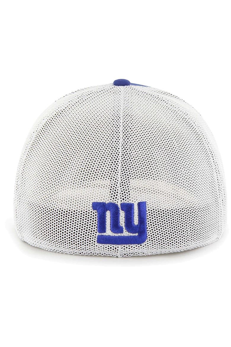Men's '47 Royal New York Giants Leather Head Flex Hat, Alternate, color, Royal