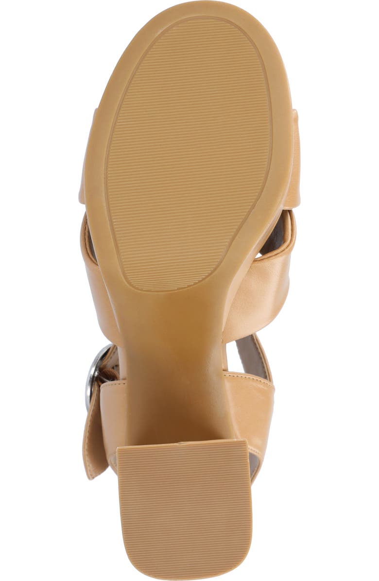 Journee Collection Akeely Block Heel Platform Sandal, Alternate, color, Tan