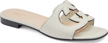 Gucci Interlocking G Cutout Slide Sandal (Women) | Nordstrom