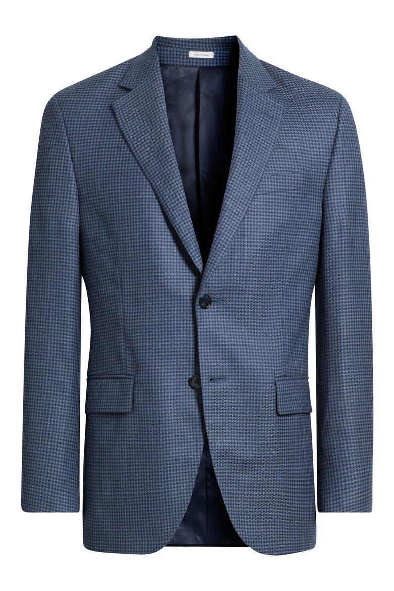 Flynn Classic Wool & Cotton Sport Coat, Alternate, color, MEDIUM BLUE