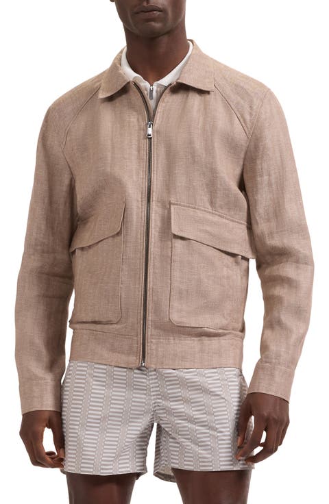 Linen Bomber Jacket