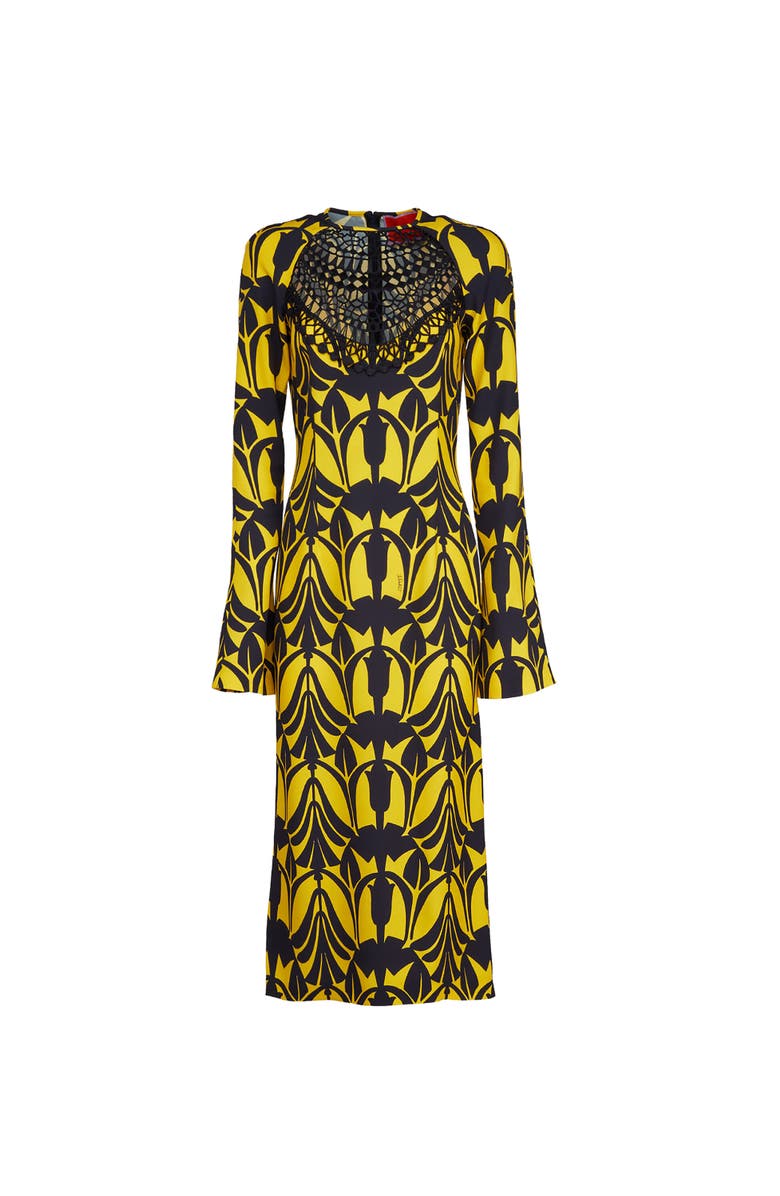 La DoubleJ Wednesday Dress With Macrame' Papyrus Gold, Alternate, color, Papyrus Gold