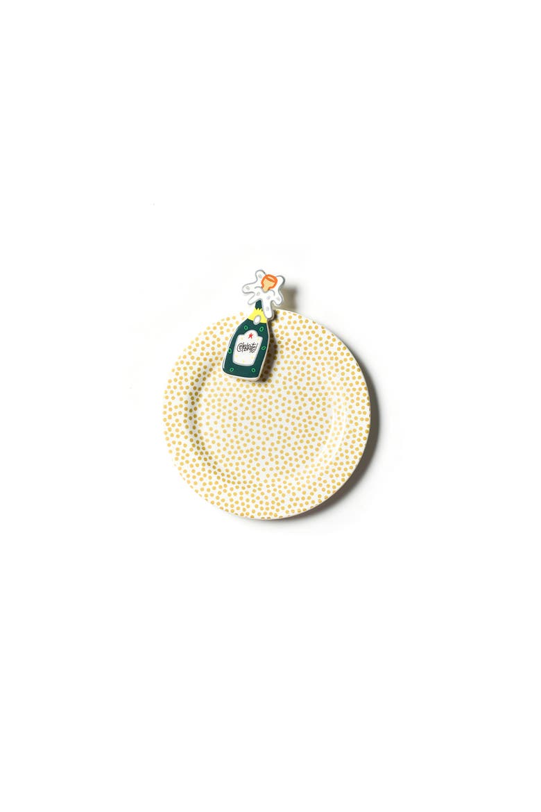 Champagne Embellishment Plate, Main, color, Yellow