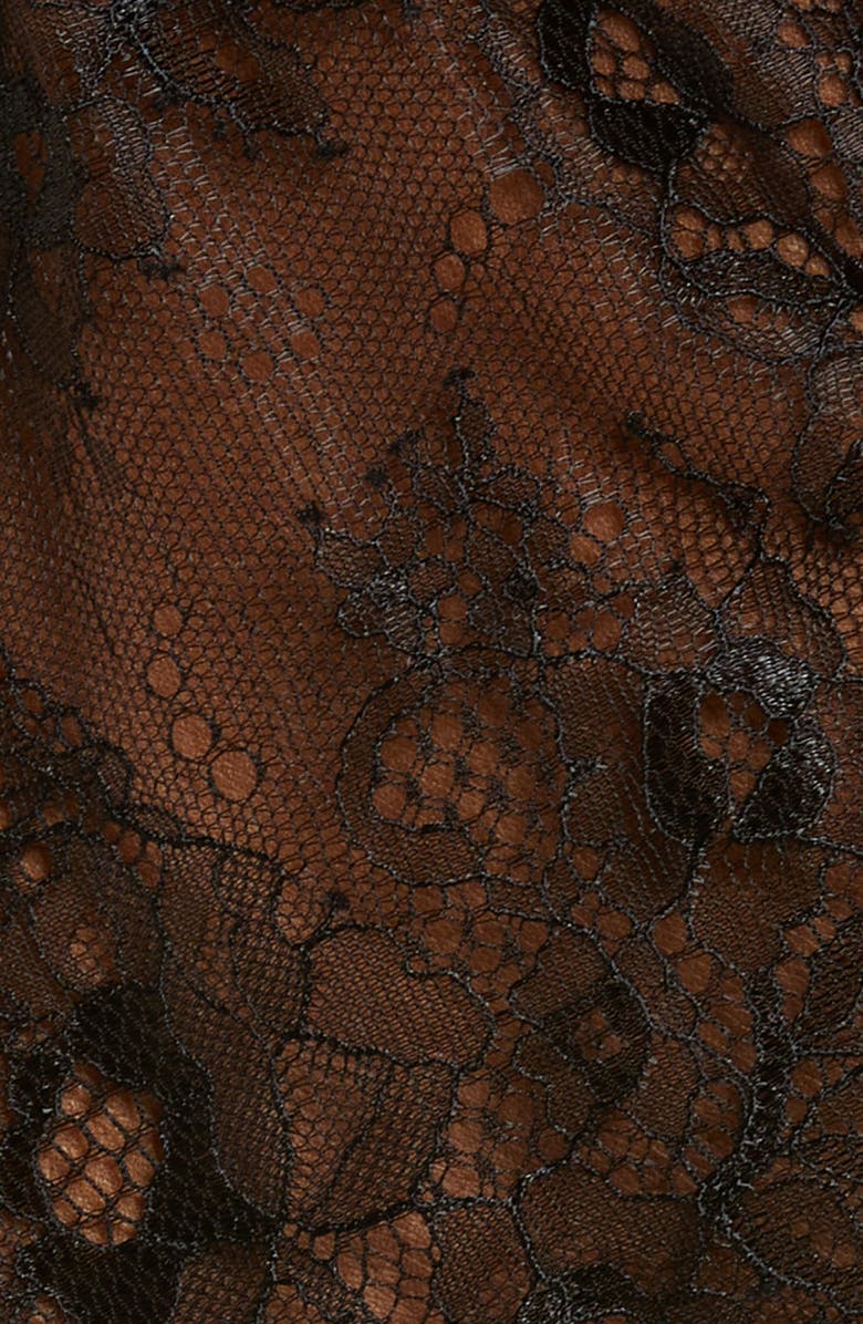 Oh La La Cheri Amerie Open Back Lace Teddy with Garter Straps, Alternate, color, 