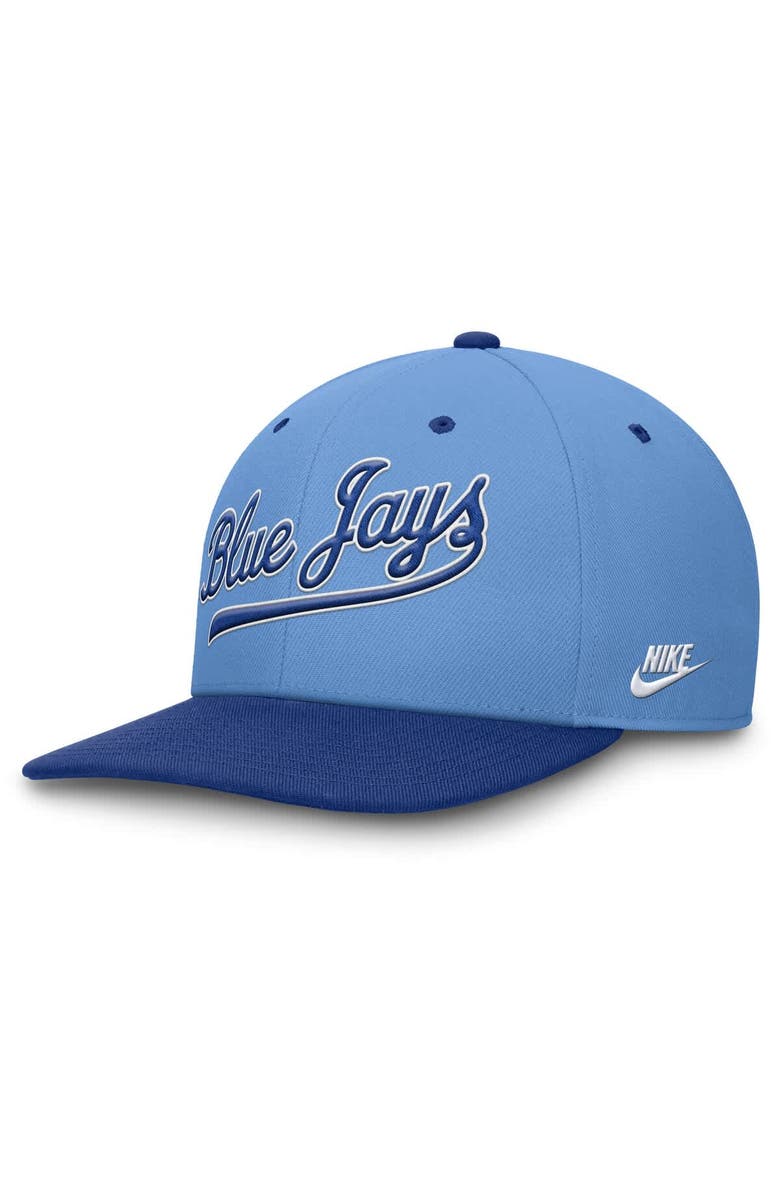 Nike Men's Nike Powder Blue/Royal Toronto Blue Jays Cooperstown Collection Pro Performance Snapback Hat, Alternate, color, 