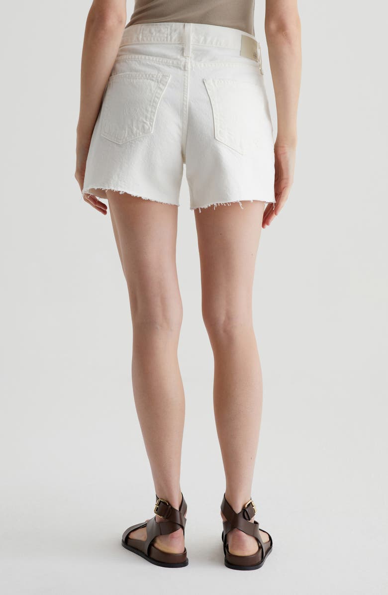 AG Halle High Waist Raw Hem Denim Shorts, Alternate, color, 